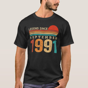 31 Years Old Legend Since September 1991 31th Bir T-Shirt