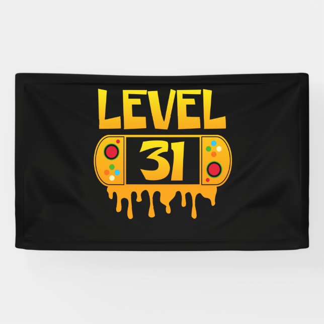 31 Years Old Video Games Gift Banner (Horizontal)