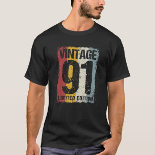 31 Years Old Vintage 1991 31St Birthday Decoration T-Shirt