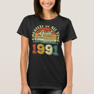 31st Birthday 31 Years Old GOAT Since 1991 T-Shirt