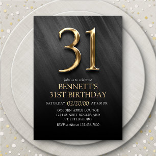 31st Birthday Invitation