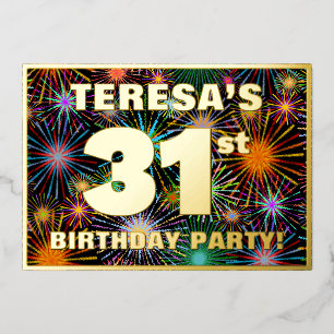 31st Birthday Party — Fun, Colourful Fireworks Loo