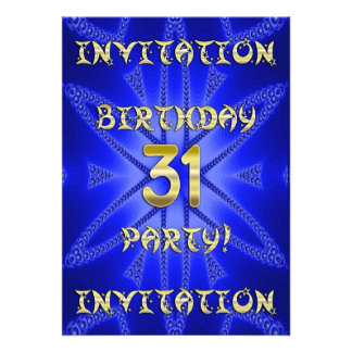 31St Birthday Party Invitations 9