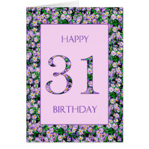 31st Birthday Purple Daisies