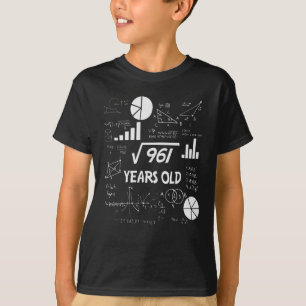 31st Birthday Square Root Math 31 Years Old Bday T-Shirt