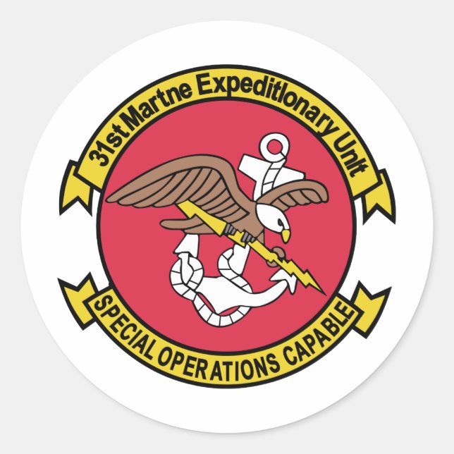 31st MEU Special Operations Capable Classic Round Sticker (Front)