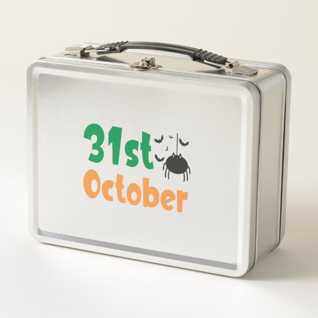 31st October - Halloween Metal Lunch Box (Front)