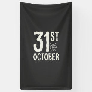 31st October Halloween Spider Web Design Banner