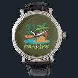31st Wedding Anniversary Funny Gift For Her Watch<br><div class="desc">This fun “31 years of paradise” gift is a great gift idea for her on your anniversary. Celebrate 31 Years Together with these 31st Anniversary gifts.</div>