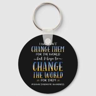 321 Down Syndrome Awareness Gift Advocate Teacher Key Ring