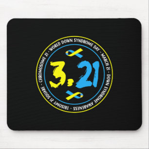 321 World Down Syndrome Awareness For Men Women Ki Mouse Pad