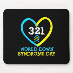 321 World Down Syndrome Day Awareness Matching Out Mouse Pad