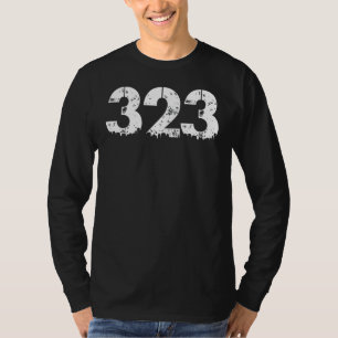 323 Area Code  Los Angeles  323 T-Shirt