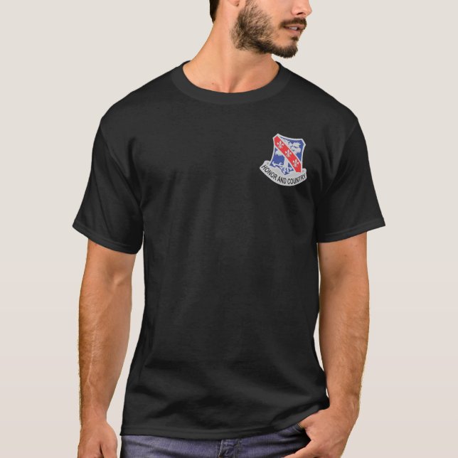 327th Infantry DUI + Air Assault Wings T-shirts (Front)