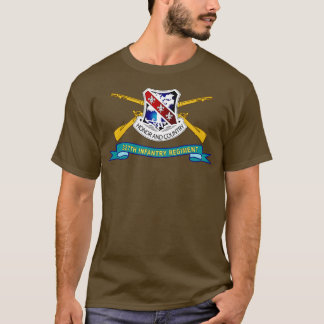 327th Infantry Regiment DUI w Br Ribbon X T-Shirt