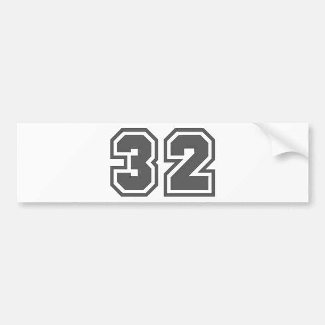 32 BUMPER STICKER (Front)