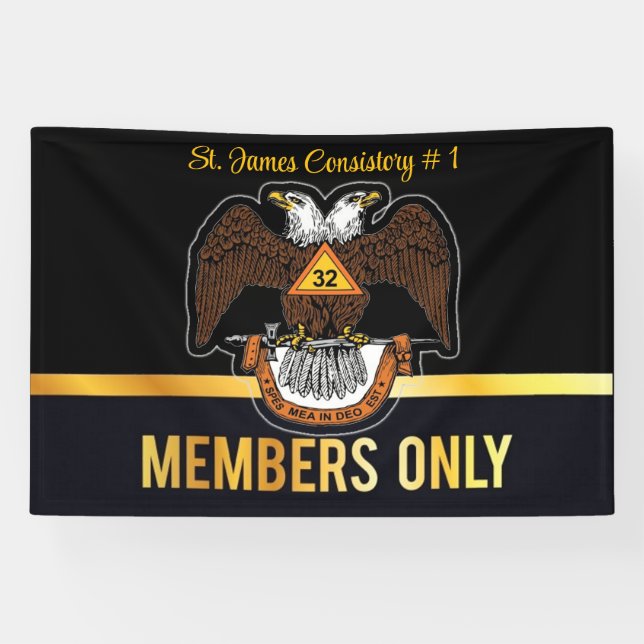 32 Degree Freemason Banner (Horizontal)