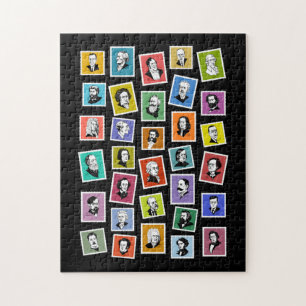 32 graphic portraits of the greatest composers jigsaw puzzle