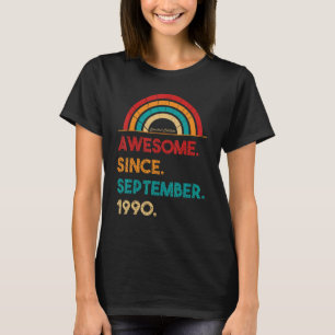 32 Year Old Awesome Since September 1990  32nd Bir T-Shirt