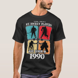 32 Year Old Ice Hockey Player 1990 32th Birthday V T-Shirt
