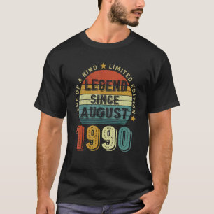 32 Years Old 32nd Birthday Legend Since August 19 T-Shirt