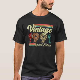 32 Years Old Vintage 1991 Born In 1991 32th T-Shirt
