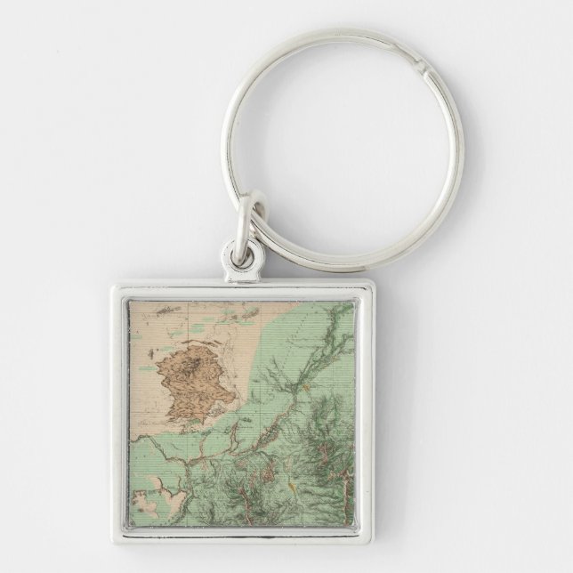 32C Land Classification Map Key Ring (Front)