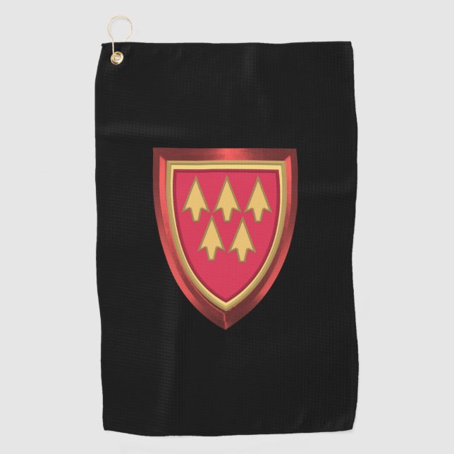 32nd Air Defence Command Customised Patch Golf Towel (Front)