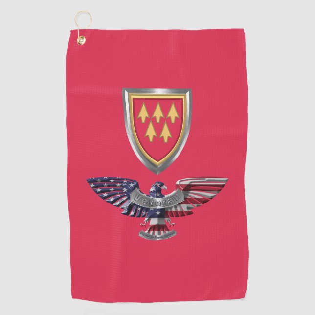 32nd Air Defence Command Eagle Golf Towel (Front)