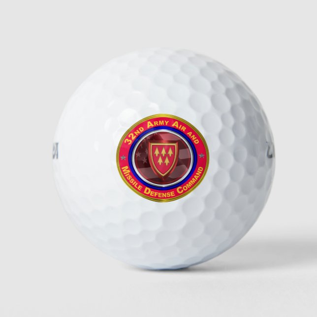 32nd Army Air and Missile Defence Command Golf Balls (Front)