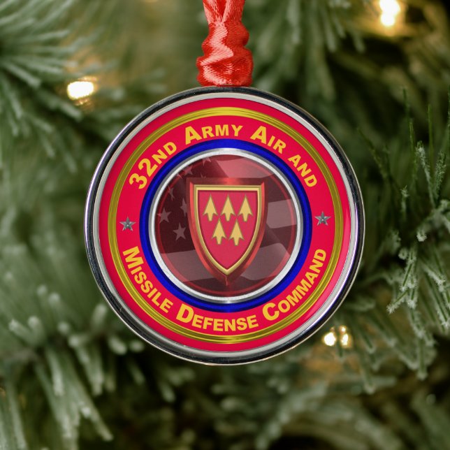 32nd Army Air and Missile Defence Command Metal Ornament (Tree)