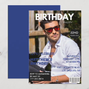 32nd birthday invitations for him Magazine