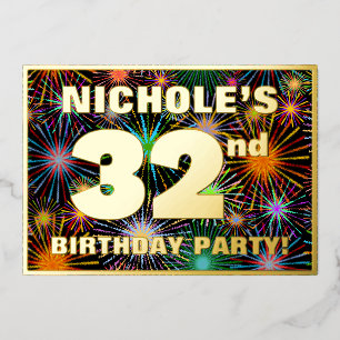 32nd Birthday Party — Fun, Colourful Fireworks Loo