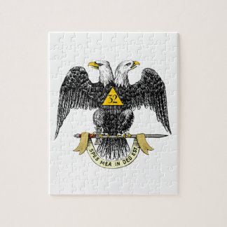 32nd Degree Scottish Rite Black Eagle Jigsaw Puzzle