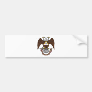 32nd Degree Scottish Rite Brown Eagle Bumper Sticker