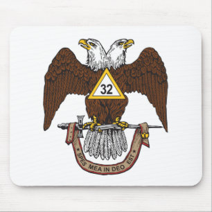 32nd Degree Scottish Rite Brown Eagle Mouse Pad