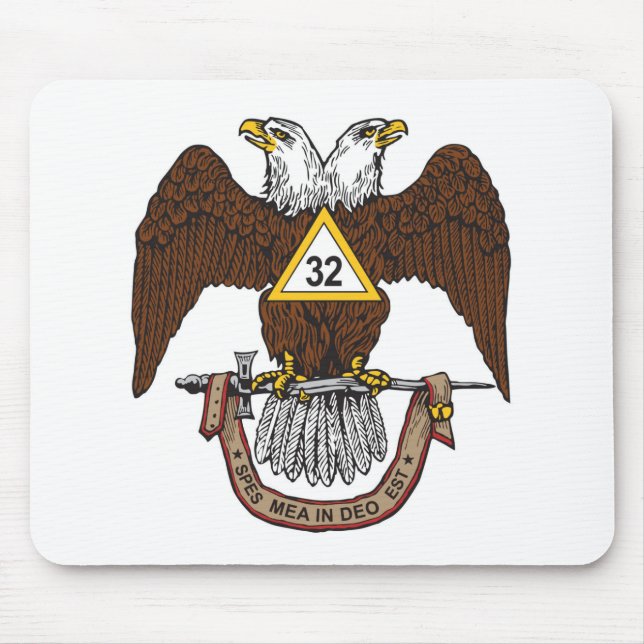 32nd Degree Scottish Rite Brown Eagle Mouse Pad (Front)