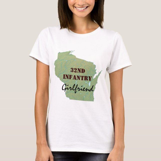 32nd Infantry Wisconsin National Guard Custom T-Shirt (Front)