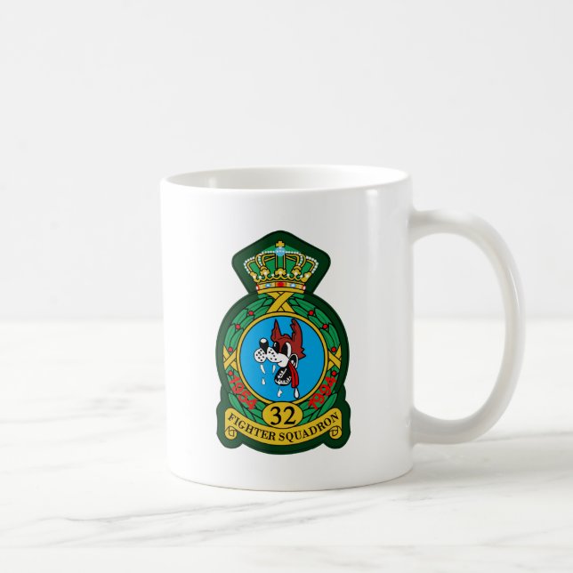 32nd (Tactical) Fighter Squadron Wolfhounds Coffee Mug (Right)