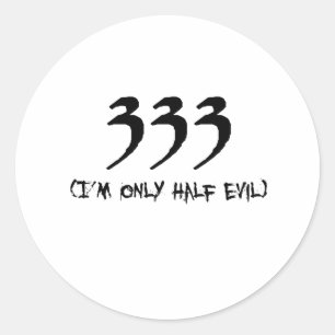 333 CLASSIC ROUND STICKER