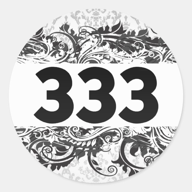 333 CLASSIC ROUND STICKER (Front)