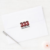 333 CLASSIC ROUND STICKER (Envelope)