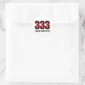 333 CLASSIC ROUND STICKER (Bag)