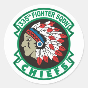 335th Fighter Squadron Classic Round Sticker