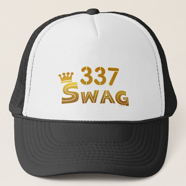 337 Louisiana Swag Trucker Hat (Front)