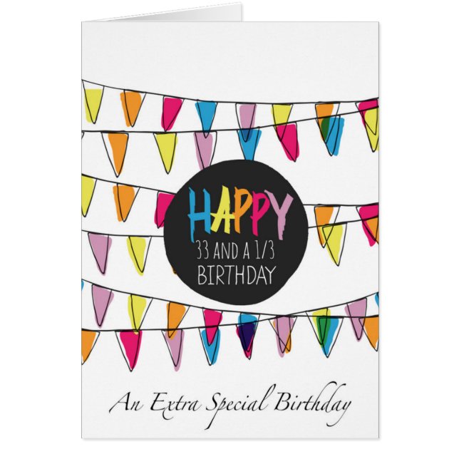 33 1/3 bunting flags (Front)