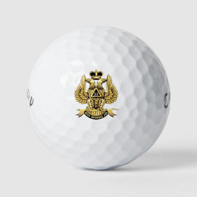33 DEGREE MASON  Golf Balls (Front)
