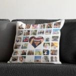 33 Photo Template Personalised Custom Made Collage Cushion<br><div class="desc">33 Photo Template Personalised Custom Made Collage pillow from Ricaso - perfect keepsake - change the background colour by clicking on "customise further"</div>