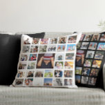 33 Photo Template Personalized Custom Made Collage Cushion<br><div class="desc">33 Photo Template Personalized Custom Made Collage pillow from Ricaso - perfect keepsake - change the background color by clicking on "customize further"</div>