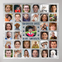   33 Photos to Personalise Graduation Party Square
